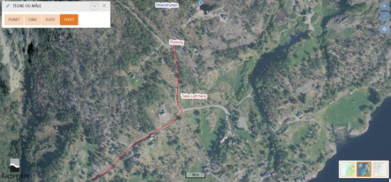 Vila Molvik Hytten Ostereidet Exteriér fotografie